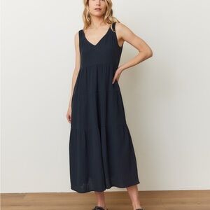 Marine Layer Navy Sleeveless Maxi Dress